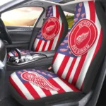 Detroit Red Wings Car Seat Cover – Custom US Flag Style Red and White