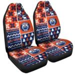 Edmonton Oilers Car Seat Cover – Custom Ugly Style Blue and Orange