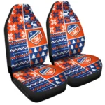 FC Cincinnati Car Seat Cover – Custom Ugly Style Blue and Orange