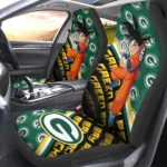 Green Bay Packers Car Seat Cover – Goku Black and Green