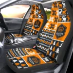 Houston Dynamo FC Car Seat Cover - Custom Ugly Style Black and Orange