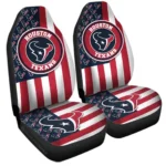 Houston Texans Car Seat Cover – Custom US Flag Style Black and Red