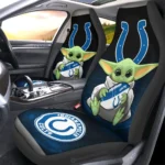 Indianapolis Colts Car Seat Cover - Baby Yoda Blue and Black