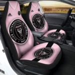 Inter Miami CF Car Seat Cover - Custom Black and White