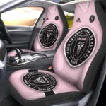 Inter Miami CF Car Seat Cover – Custom Black and White