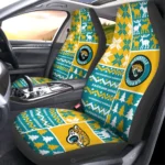 Jacksonville Jaguars Car Seat Cover - Custom Ugly Style Blue and Yellow