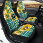 Jacksonville Jaguars Car Seat Cover – Custom Ugly Style Blue and Yellow