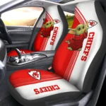Kansas City Chiefs Car Seat Cover - Baby Yoda Red and White