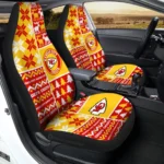 Kansas City Chiefs Car Seat Cover – Custom Ugly Style Red and Yellow