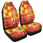 Kansas City Chiefs Car Seat Cover – Custom Ugly Style Red and Yellow