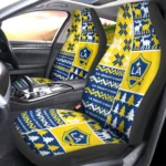 LA Galaxy Car Seat Cover - Custom Ugly Style Blue and Yellow