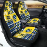 LA Galaxy Car Seat Cover – Custom Ugly Style Blue and Yellow