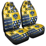 LA Galaxy Car Seat Cover – Custom Ugly Style Blue and Yellow