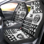 Las Vegas Raiders Car Seat Cover - Custom Ugly Style Black and White