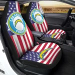 Los Angeles Chargers Car Seat Cover - Custom Black and Red