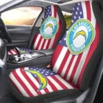 Los Angeles Chargers Car Seat Cover – Custom Black and Red