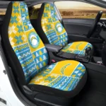 Los Angeles Chargers Car Seat Cover – Custom Ugly Style Blue and Yellow