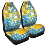 Los Angeles Chargers Car Seat Cover – Custom Ugly Style Blue and Yellow