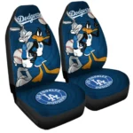 Los Angeles Dodgers Car Seat Cover – Custom Looney Tunes Bugs and Daffy Blue and Black