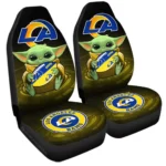 Los Angeles Rams Car Seat Cover – Baby Yoda Blue and Gold