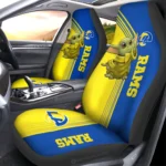 Los Angeles Rams Car Seat Cover - Baby Yoda Yellow and Gold