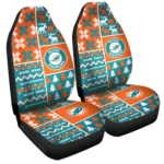 Miami Dolphins Car Seat Cover – Custom Ugly Style Blue and Orange