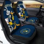 Milwaukee Brewers Car Seat Cover – Custom Looney Tunes Bugs and Daffy Blue and Black