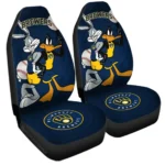 Milwaukee Brewers Car Seat Cover – Custom Looney Tunes Bugs and Daffy Blue and Black