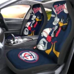 Minnesota Twins Car Seat Cover – Custom Looney Tunes Bugs and Daffy Blue and Black
