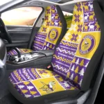 Minnesota Vikings Car Seat Cover - Custom Ugly Style Purple and Yellow
