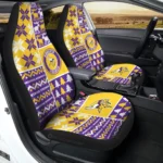 Minnesota Vikings Car Seat Cover – Custom Ugly Style Purple and Yellow