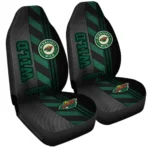 Minnesota Wild Car Seat Cover – Custom Black and Green