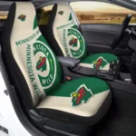 Minnesota Wild Car Seat Cover - Custom Green and White