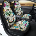 Minnesota Wild Car Seat Cover – Custom Sugar Skull Black and Gold