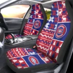 Montreal Canadiens Car Seat Cover - Custom Ugly Style Red and Blue
