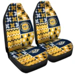 Nashville Predators Car Seat Cover – Custom Ugly Style Blue and Yellow