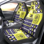 Nashville SC Car Seat Cover - Custom Ugly Style Blue and Yellow