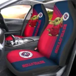 New England Revolution Car Seat Cover - Baby Yoda Red and Blue