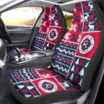 New England Revolution Car Seat Cover - Custom Ugly Style Blue and Red