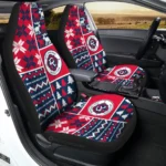 New England Revolution Car Seat Cover – Custom Ugly Style Blue and Red