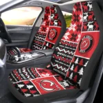 New Jersey Devils Car Seat Cover - Custom Ugly Style Black and Red