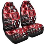 New Jersey Devils Car Seat Cover – Custom Ugly Style Black and Red