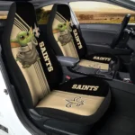 New Orleans Saints Car Seat Cover – Baby Yoda Gold and Cream