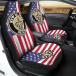 New Orleans Saints Car Seat Cover - Custom Black and Red