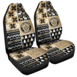 New Orleans Saints Car Seat Cover – Custom Ugly Style Gold and Black