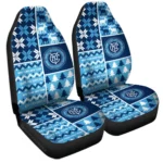 New York City FC Car Seat Cover – Custom Ugly Style Blue and White