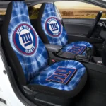 New York Giants Car Seat Cover – Custom Tie Dye Blue and White
