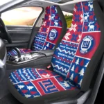 New York Giants Car Seat Cover - Custom Ugly Style Blue and Red