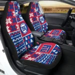 New York Giants Car Seat Cover – Custom Ugly Style Blue and Red