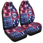 New York Giants Car Seat Cover – Custom Ugly Style Blue and Red
